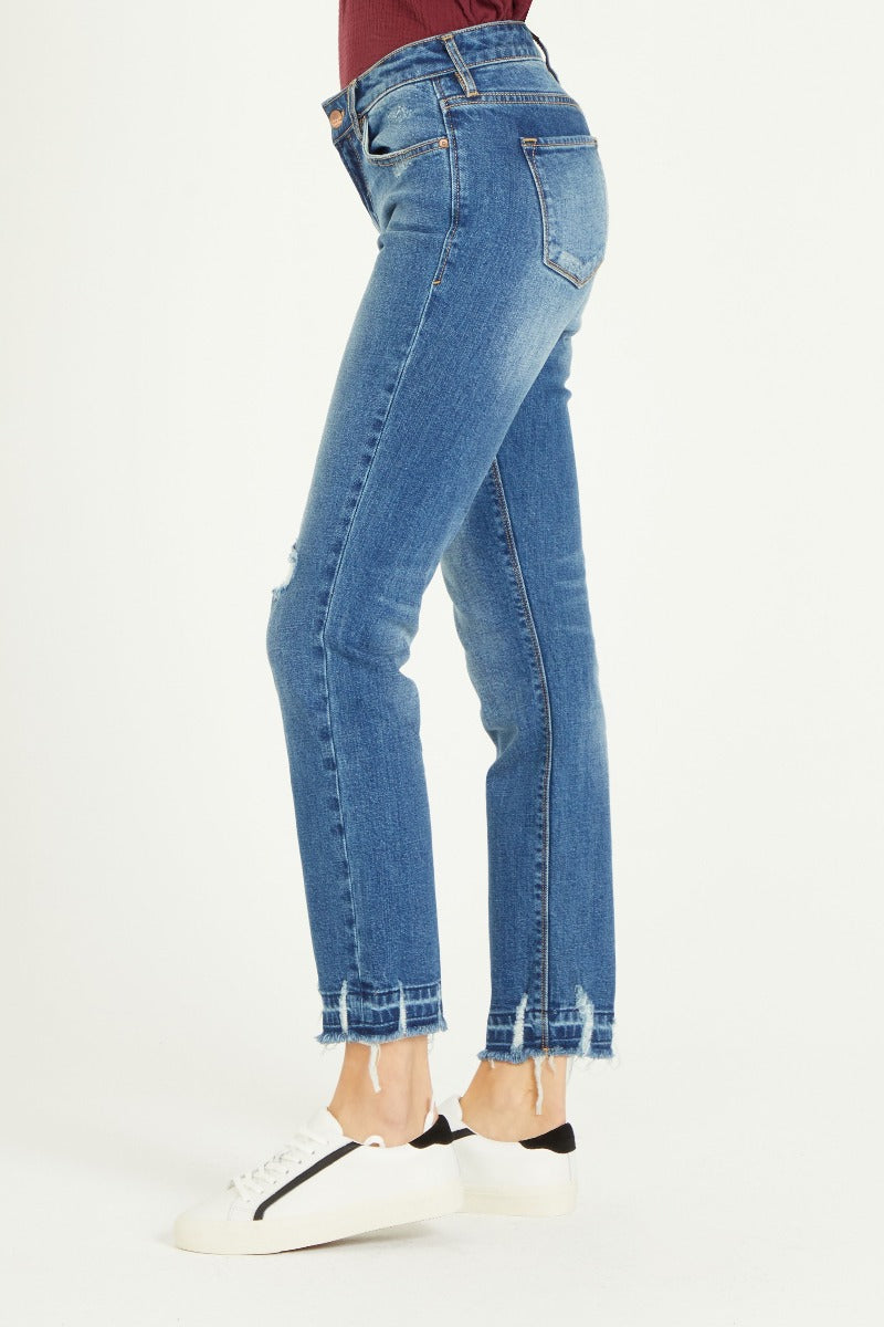 HIGH RISE GIRLFRIEND STRAIGHT JEANS | SAN ANTONIO