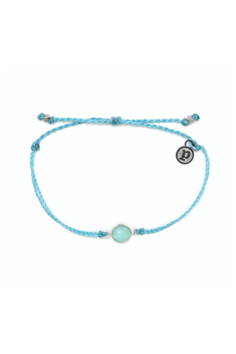 Pura Vida Aqua Stone Charm Bracelet | Bella Lucca Boutique