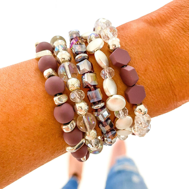 5 Piece Set Bracelet Stack | Bella Lucca Boutique