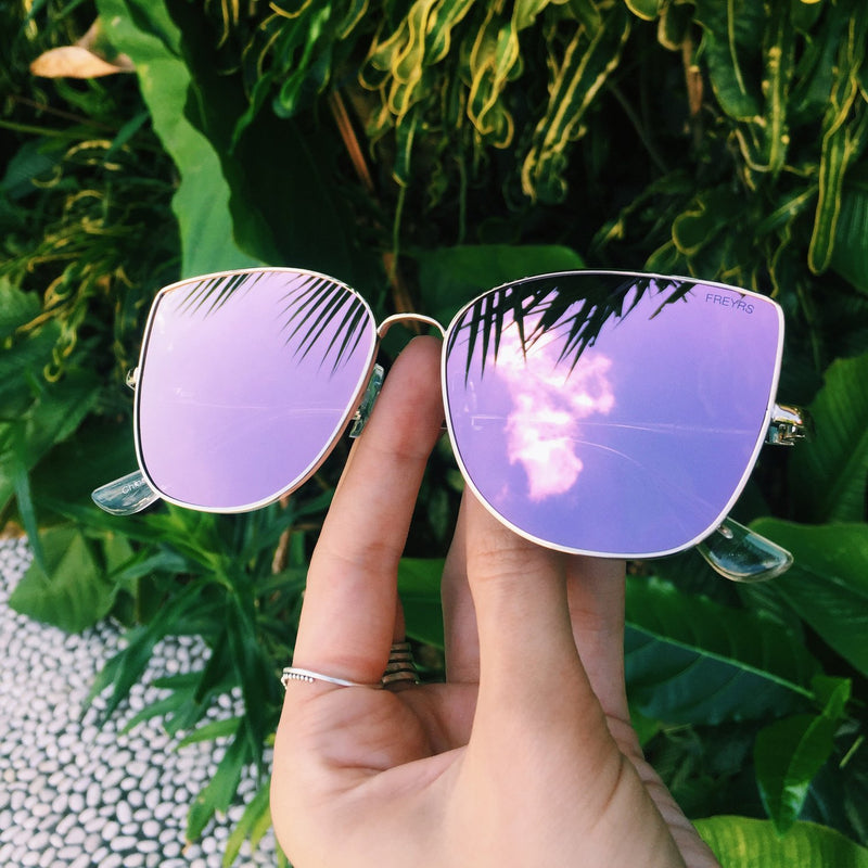 Freyrs Emma Sunglasses | Pink Cat Eye Shades
