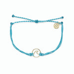 Pura Vida Gold Wave Charm Bracelet | Pacific Blue 