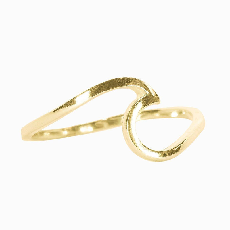 Pura Vida Gold Wave Ring | Bella Lucca Boutique