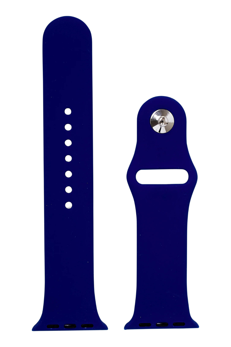 Silicone Navy Apple Watch Band | Bella Lucca Boutique