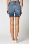 High Rise Frayed Denim Jean Shorts | Bella Lucca Boutique