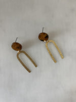 Harper Gold Dangle Earrings Tortoise | Bella Lucca Boutique