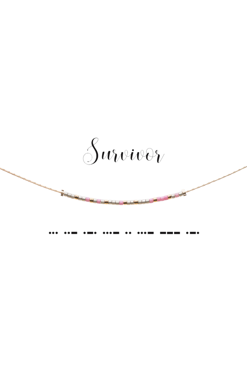 Survivor Morse Code Necklace | Bella Lucca Boutique