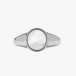 Pura Vida Mother of Pearl Signet Ring | Bella Lucca Boutique