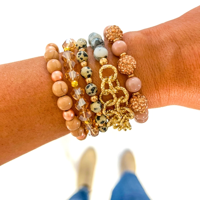 Rose Gold Bracelet Stack | Bella Lucca Boutique