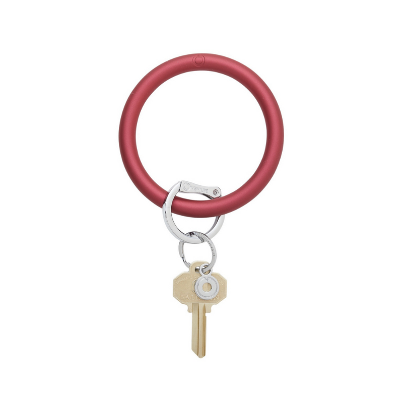 O-venture Big O® Silicone Solids Key Ring Collection | Wino Pearlized | Bella Lucca Boutique