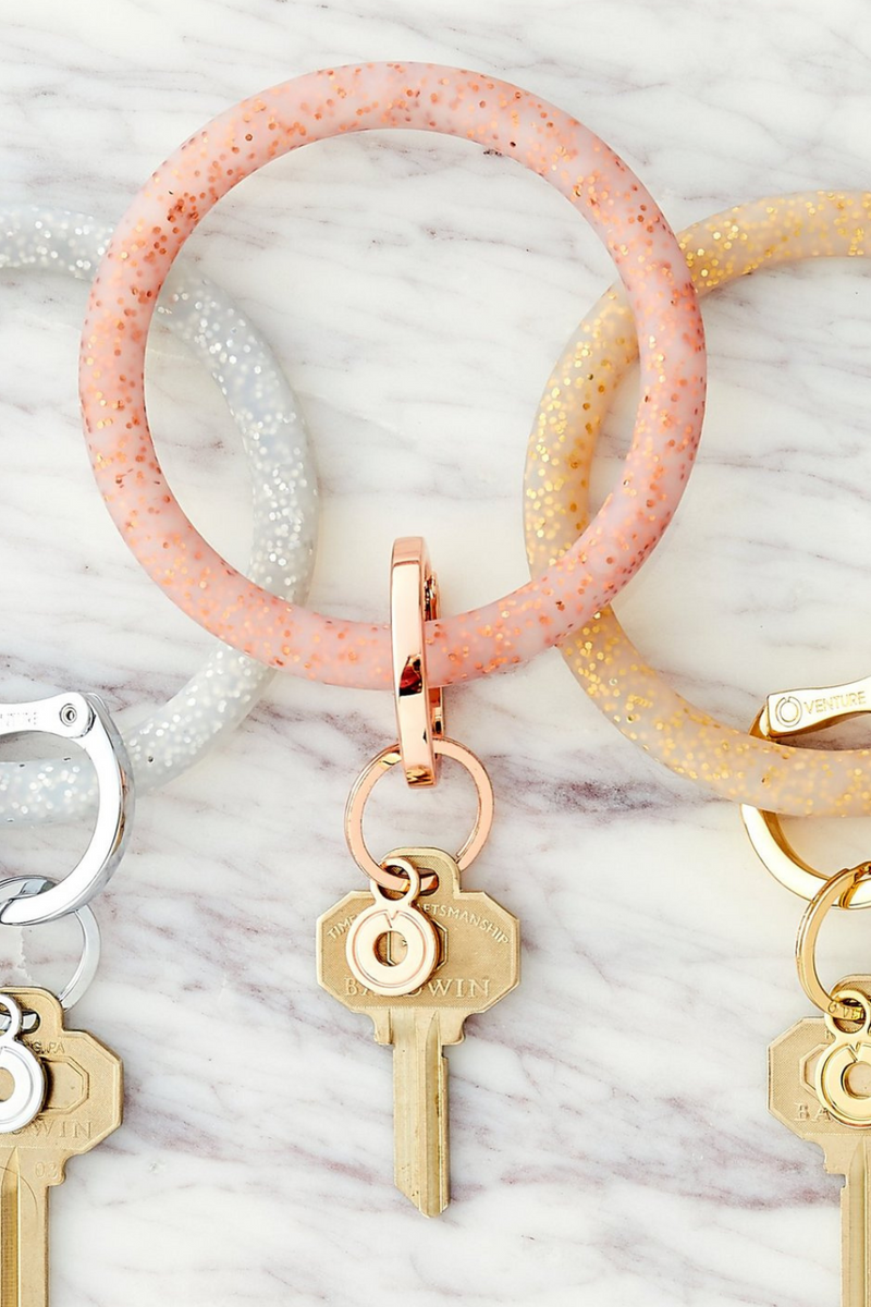 O-venture Big O® Silicone Confetti Key Ring Collection | Bella Lucca Boutique