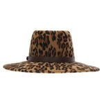 Oversized Vegan Leopard Wide Brim Hat | Bella Lucca Boutique
