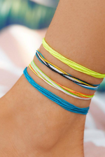 PURA VIDA ANKLET | NEON BLUE