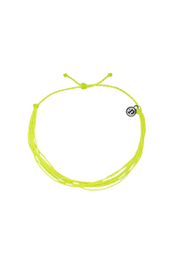 Pura Vida Neon Yellow Anklet | Bella Lucca Boutique