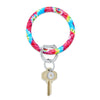 O-venture Big O® Silicone Prints Key Ring Collection | Rainbow Tie-Dye | Bella Lucca Boutique