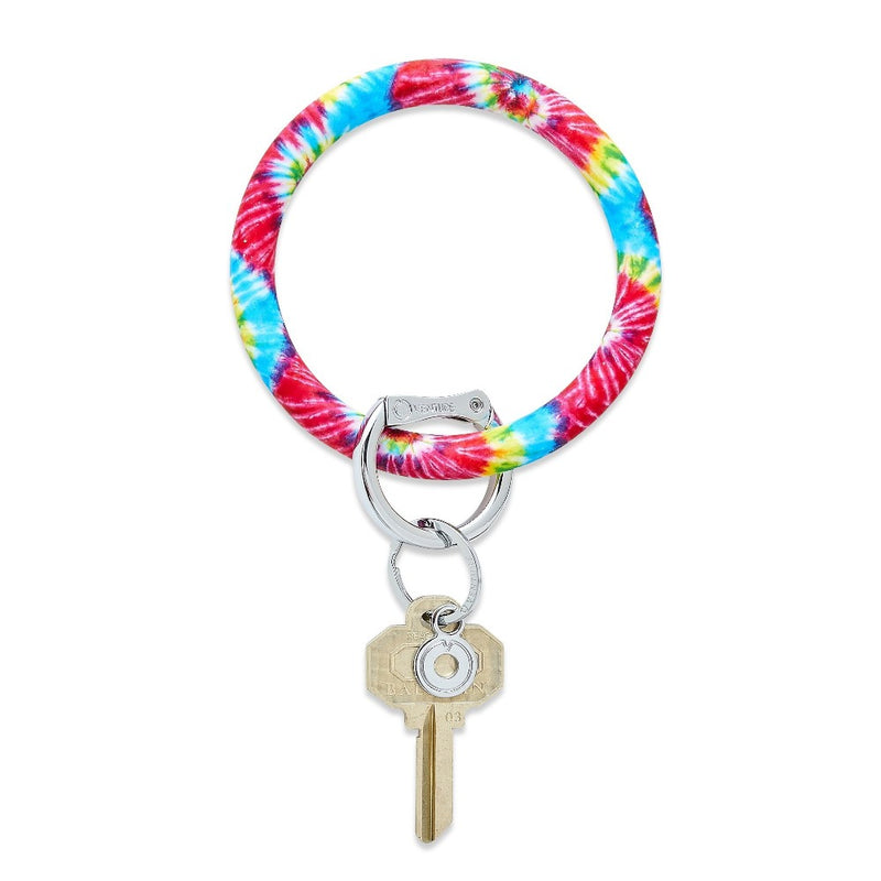O-venture Big O® Silicone Prints Key Ring Collection | Rainbow Tie-Dye | Bella Lucca Boutique