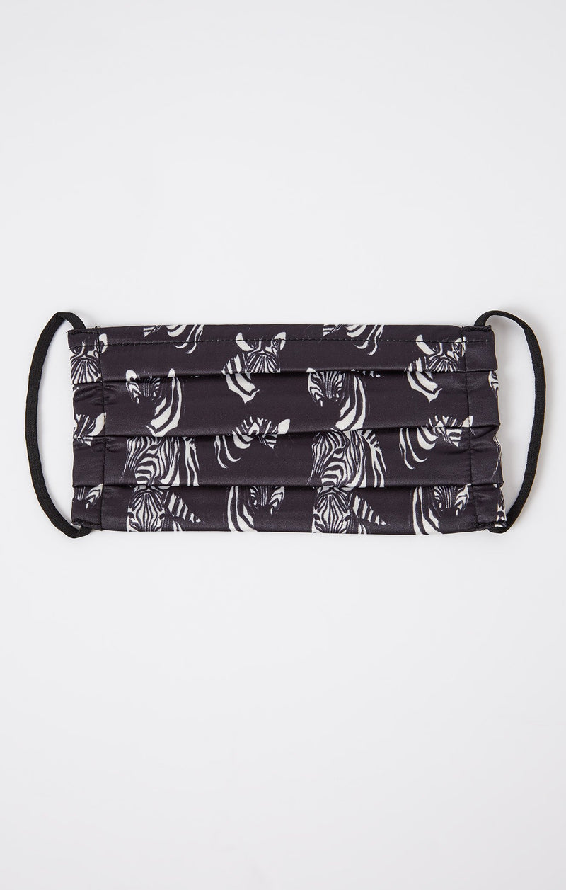 Z Supply Satin Reusable Face Mask-Zebra Print