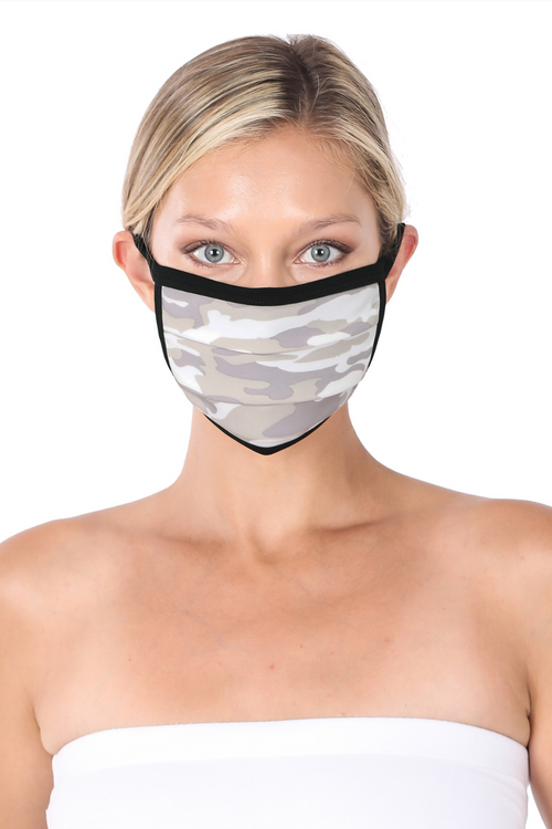 Sage Camo Face Mask | Bella Lucca Boutique