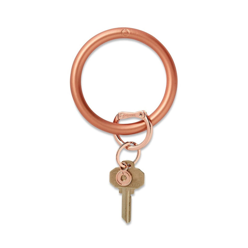 O-venture Big O® Silicone Solids Key Ring Collection | Rose Gold | Bella Lucca Boutique