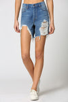 Super Cute Heavy Frayed Denim Jean Shorts | Bella Lucca Boutique