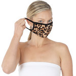 Tan Leopard Face Mask | Bella Lucca Boutique