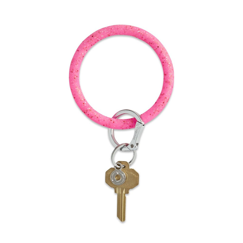 O-venture Big O® Silicone Confetti Key Ring Collection | Tickled Pink Confetti | Bella Lucca Boutique