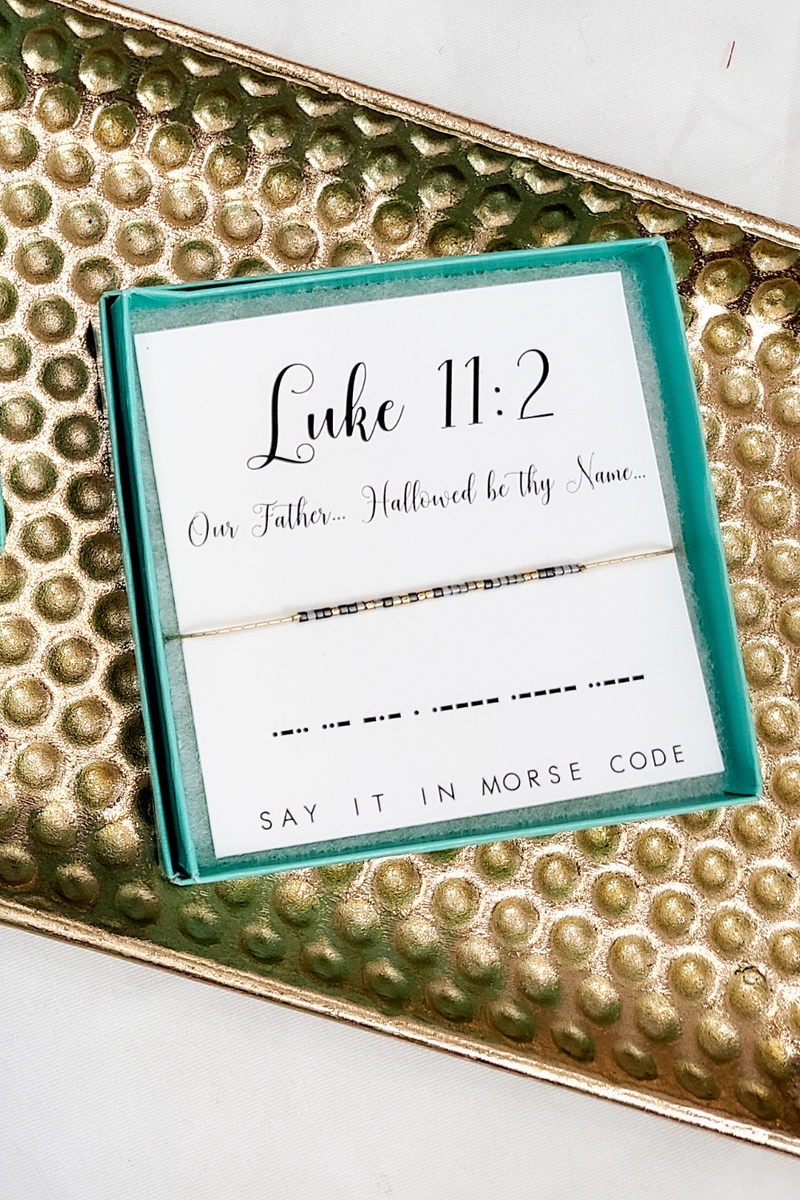 Luke 11:12 Morse Code Bracelet | Bella Lucca Boutique