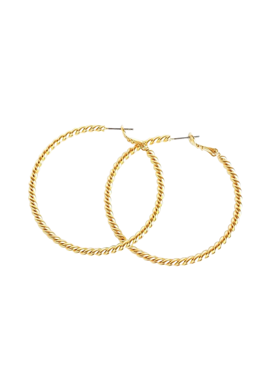 Virtue Jewelry Twisted Rope Hoop Earrings | Bella Lucca Boutique