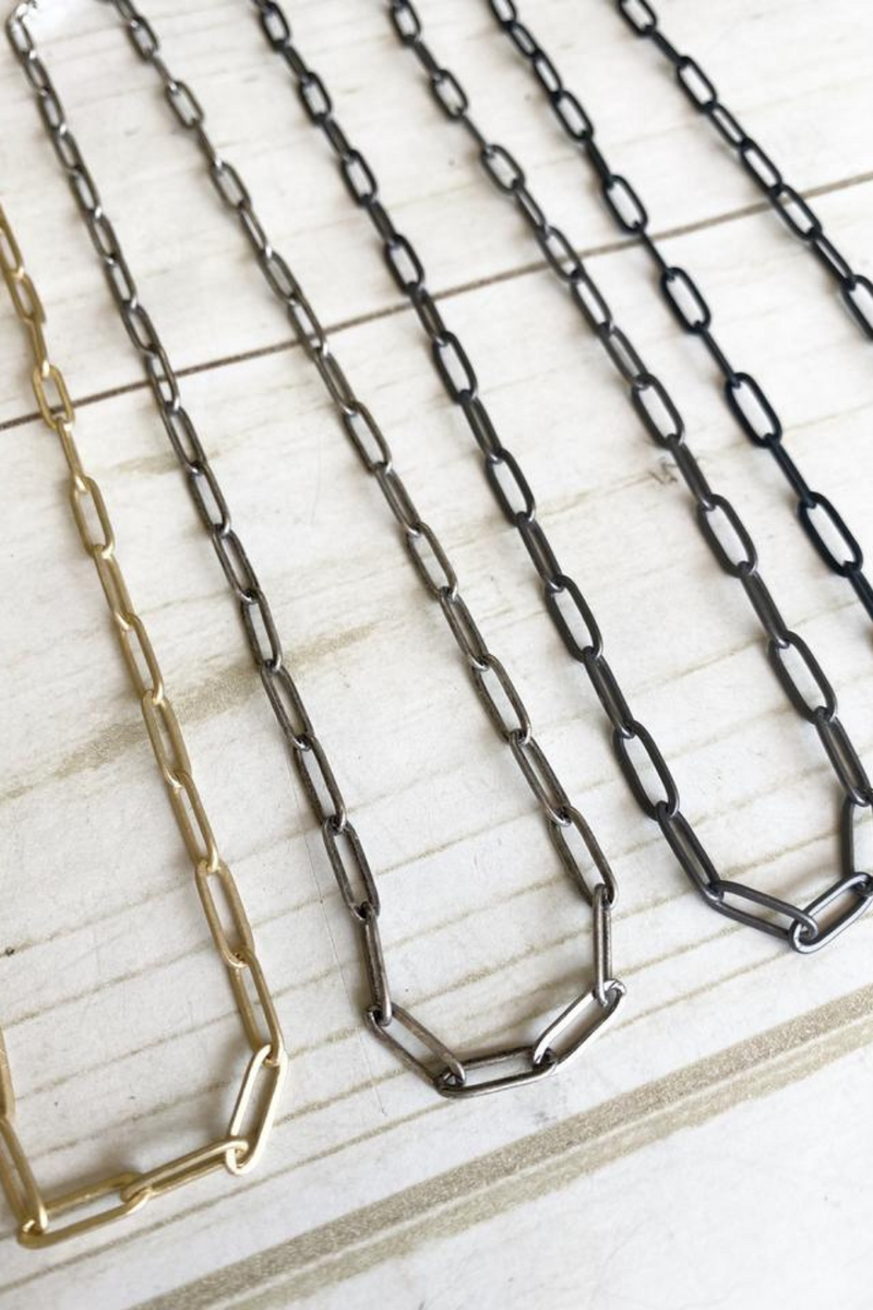 Virtue Jewelry Large Paperclip Necklace | Bella Lucca Boutique