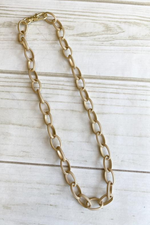 Virtue Jewelry Etched Chain Necklace | Bella Lucca Boutique