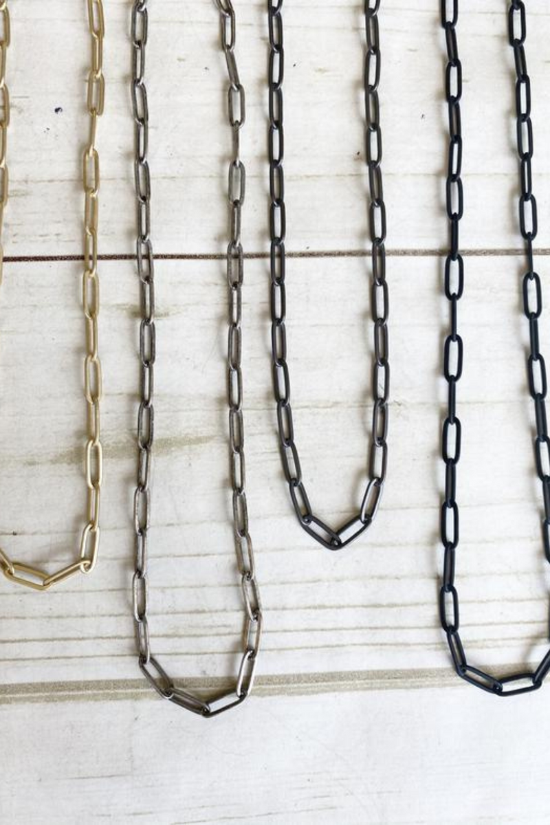 Virtue Jewelry Large Paperclip Necklace | Bella Lucca Boutique