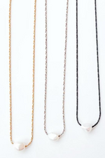 PETITE ROPE CHAIN BLACK | MINI PEARL