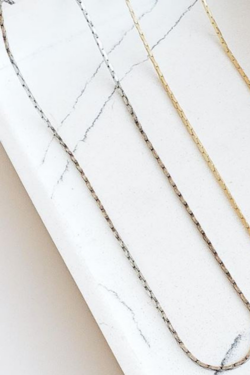 PETITE INTERLOCK CHAIN | SILVER