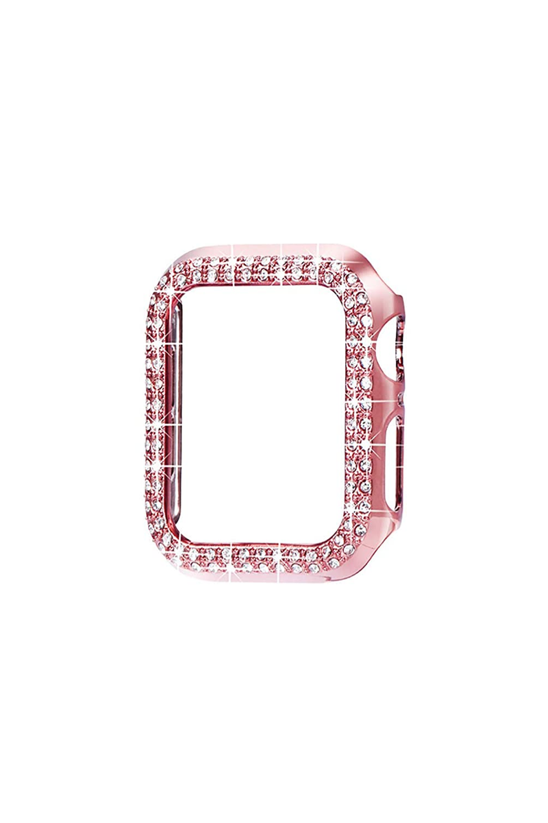 Rose Gold Crystal CZ Apple Watch Face Plate Bumper | Bella Lucca Boutique All Rights Reserved