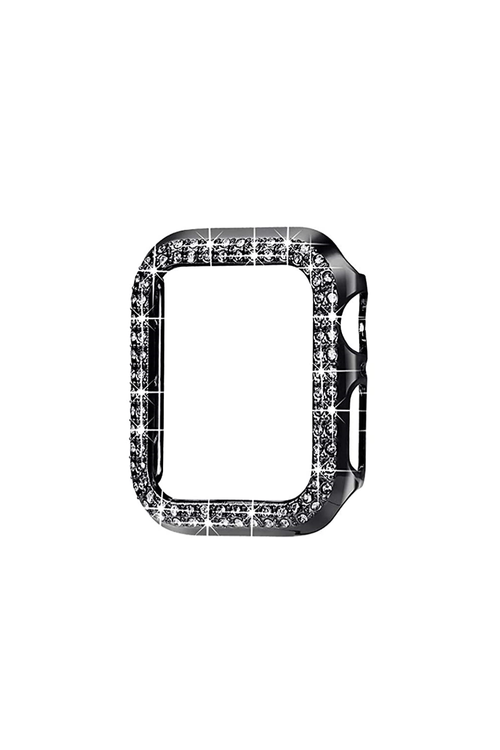 Gunmetal Crystal CZ Apple Watch Face Plate Bumper | Bella Lucca Boutique All Rights Reserved