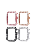 Silver Crystal CZ Apple Watch Face Plate Bumper | Bella Lucca Boutique All Rights Reserved