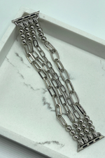 Silver Chain Link Apple Watch Band | Bella Lucca Boutique All Rights Reserved