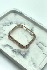 Rose Gold Crystal CZ Apple Watch Face Plate Bumper | Bella Lucca Boutique All Rights Reserved