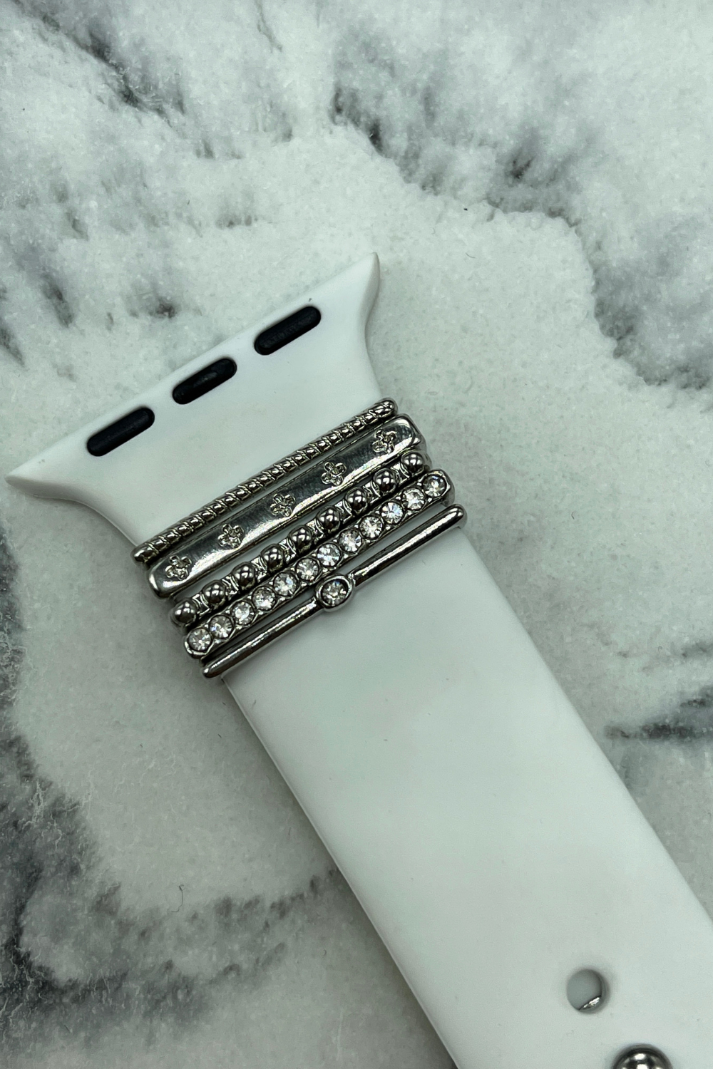 Apple Watch Band Silver Accent Rings | Bella Lucca Boutique All Rights Reserved