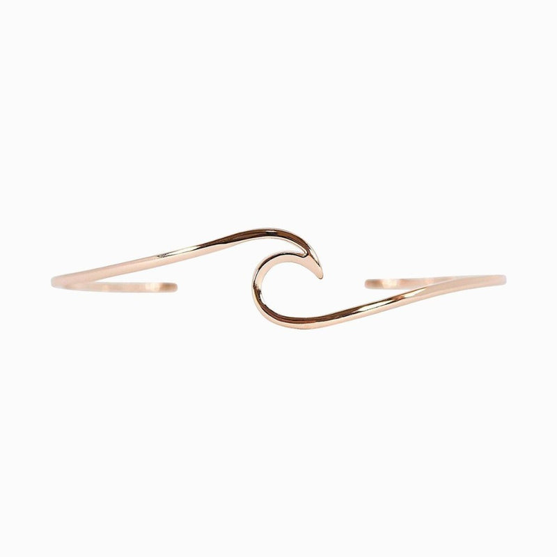 Pura Vida Wave Cuff Bracelet Rose Gold