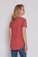 Another Love Julie Crew Neck Tee Wild Rose | Bella Lucca Boutique