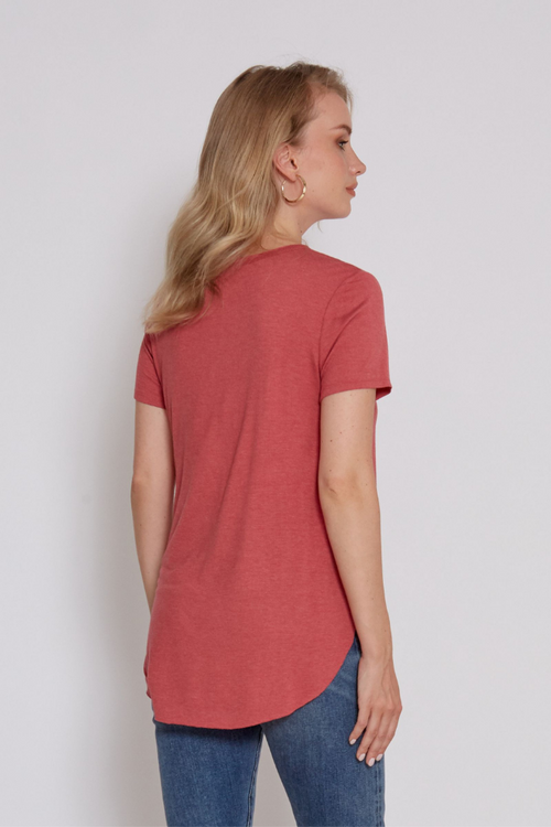 Another Love Julie Crew Neck Tee Wild Rose | Bella Lucca Boutique
