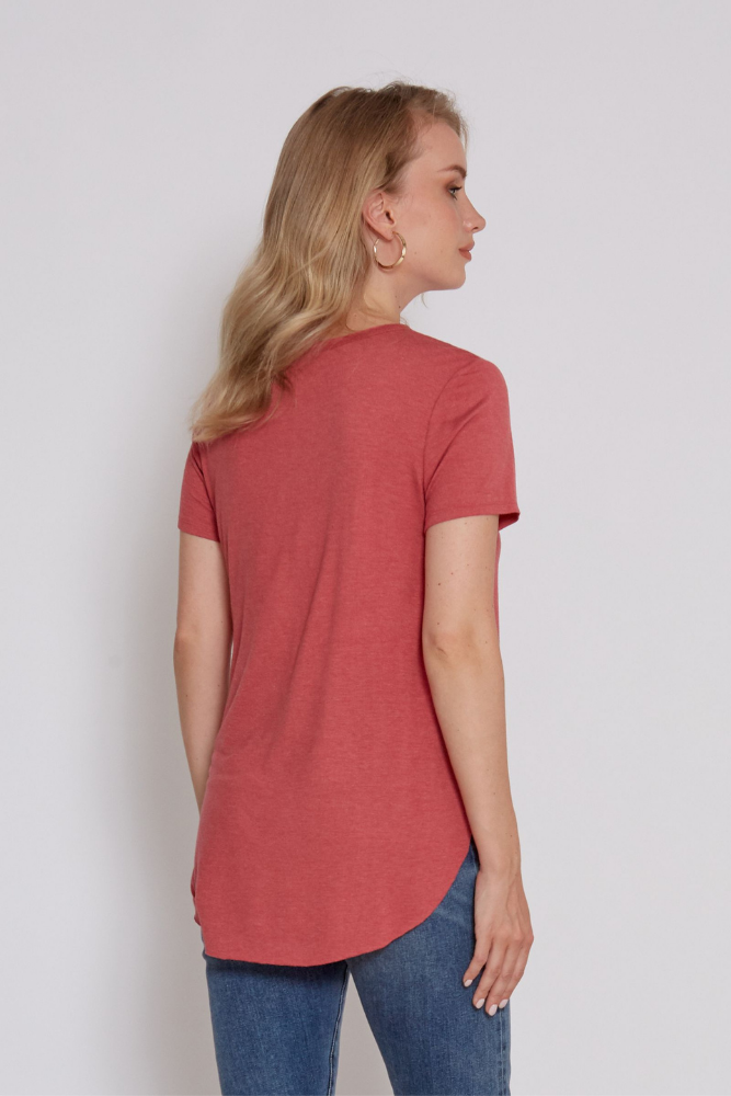 Another Love Julie Crew Neck Tee Wild Rose | Bella Lucca Boutique