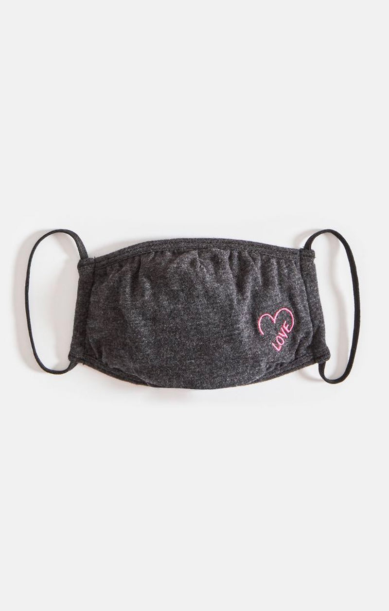 Z Supply Reusable Face Mask Valentine's Day Collection - Embroidered Love Youth Mask