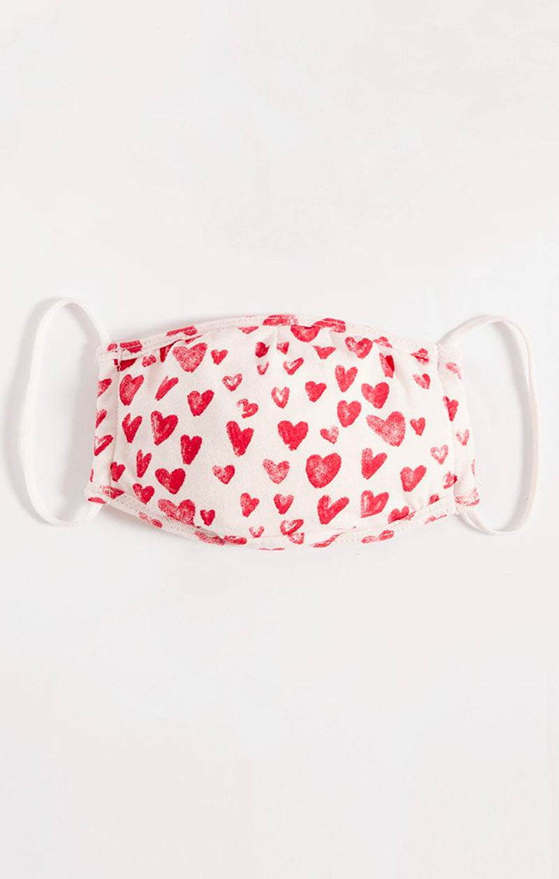Z Supply Reusable Face Mask Valentine's Day Collection - Heart Print Youth Mask