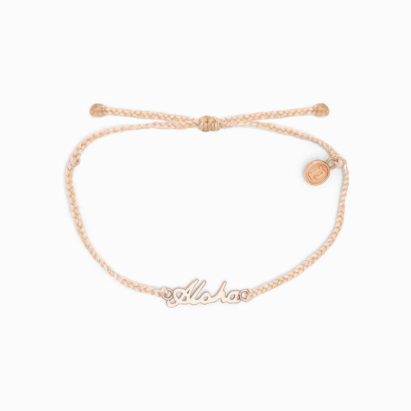 Pura Vida Aloha Charm Bracelet Vanilla | Bella Lucca Boutique