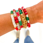 Chevron Christmas Bracelet Stack | Bella Lucca Boutique
