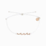 DELICATE WAVE CHARM BRACELET ROSE GOLD | PURA VIDA