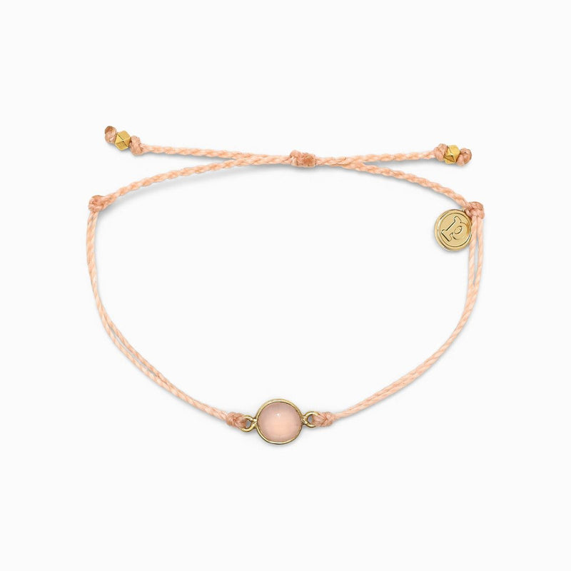 Pura Vida Rose Quartz Charm Bracelet Gold | Bella Lucca Boutique