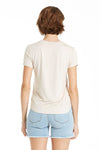 Another Love Elaina Top Bone Ivory Faux Leather | Bella Lucca Boutique
