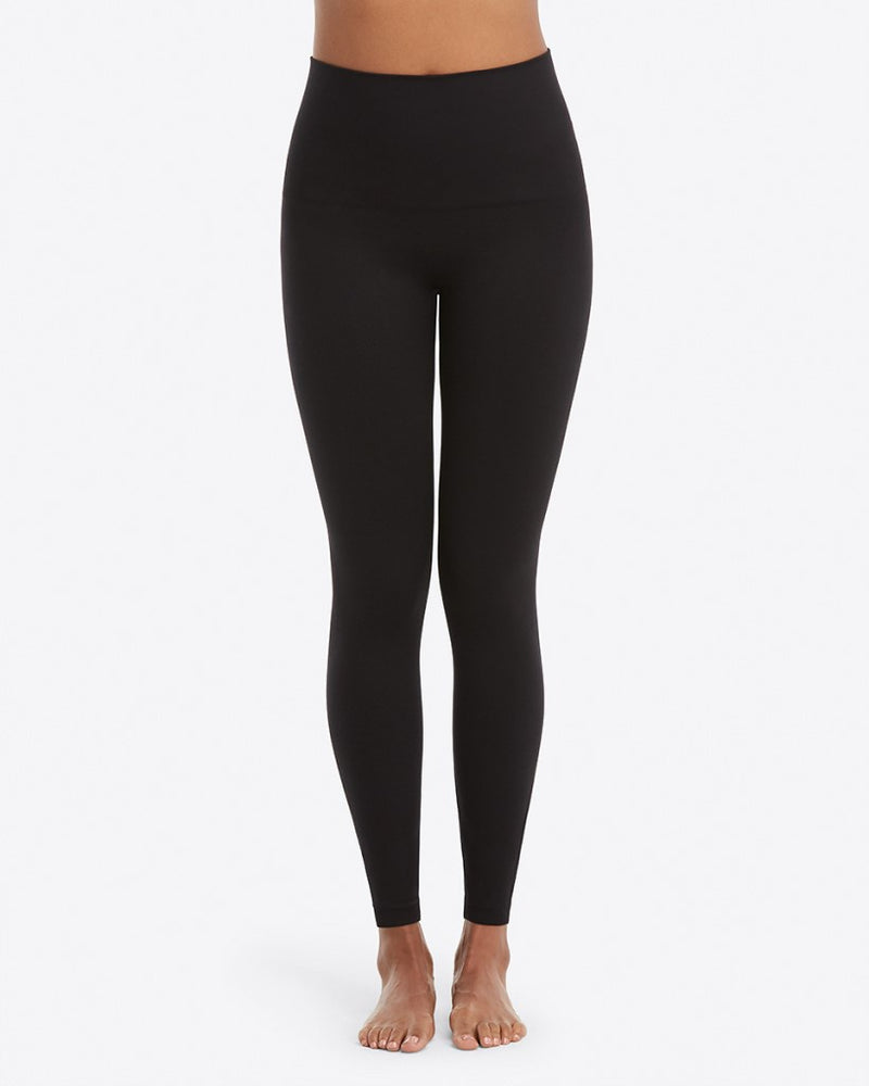 Spanx Look at Me Now Seamless Leggings Black Front
